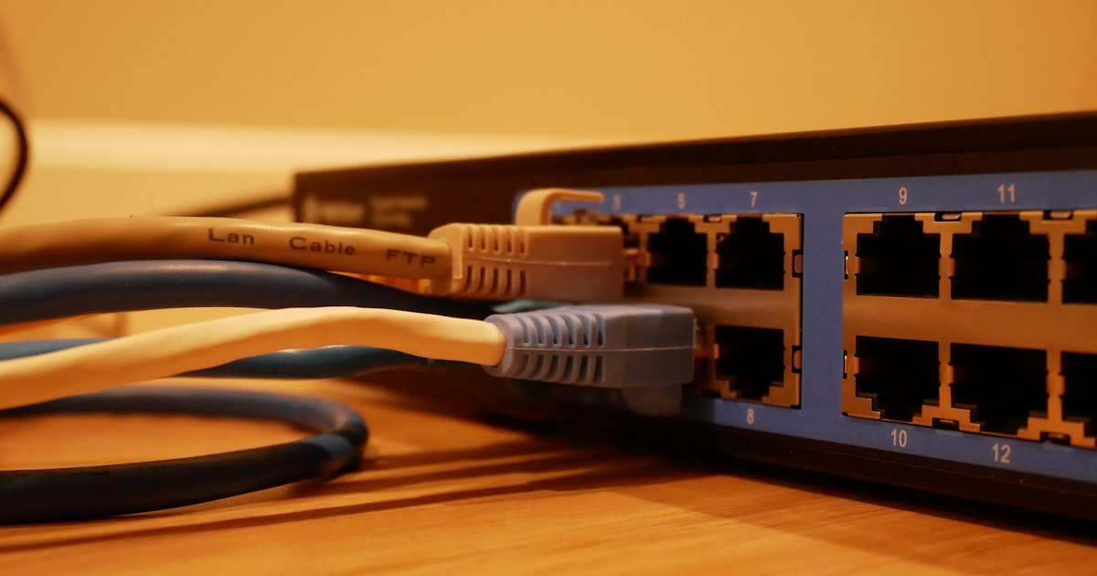 white and gray cable